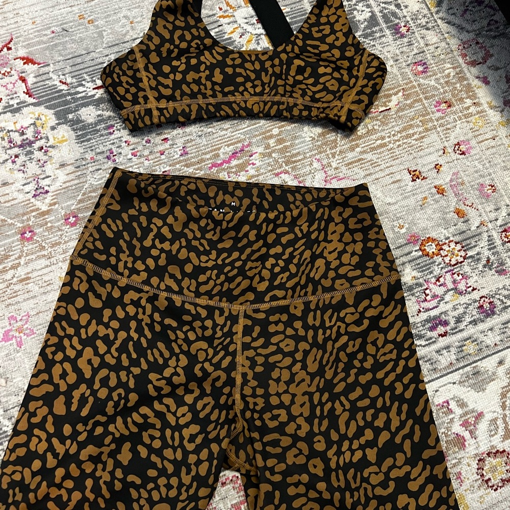 Tan Lines By Sivan Ayla biker shirt and sports bra set